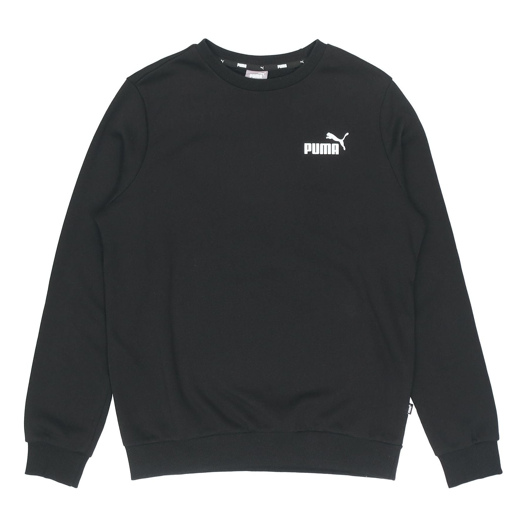 PUMA Casual SportsKnitted Crew Neck Pullover Black 589034-01 - 1