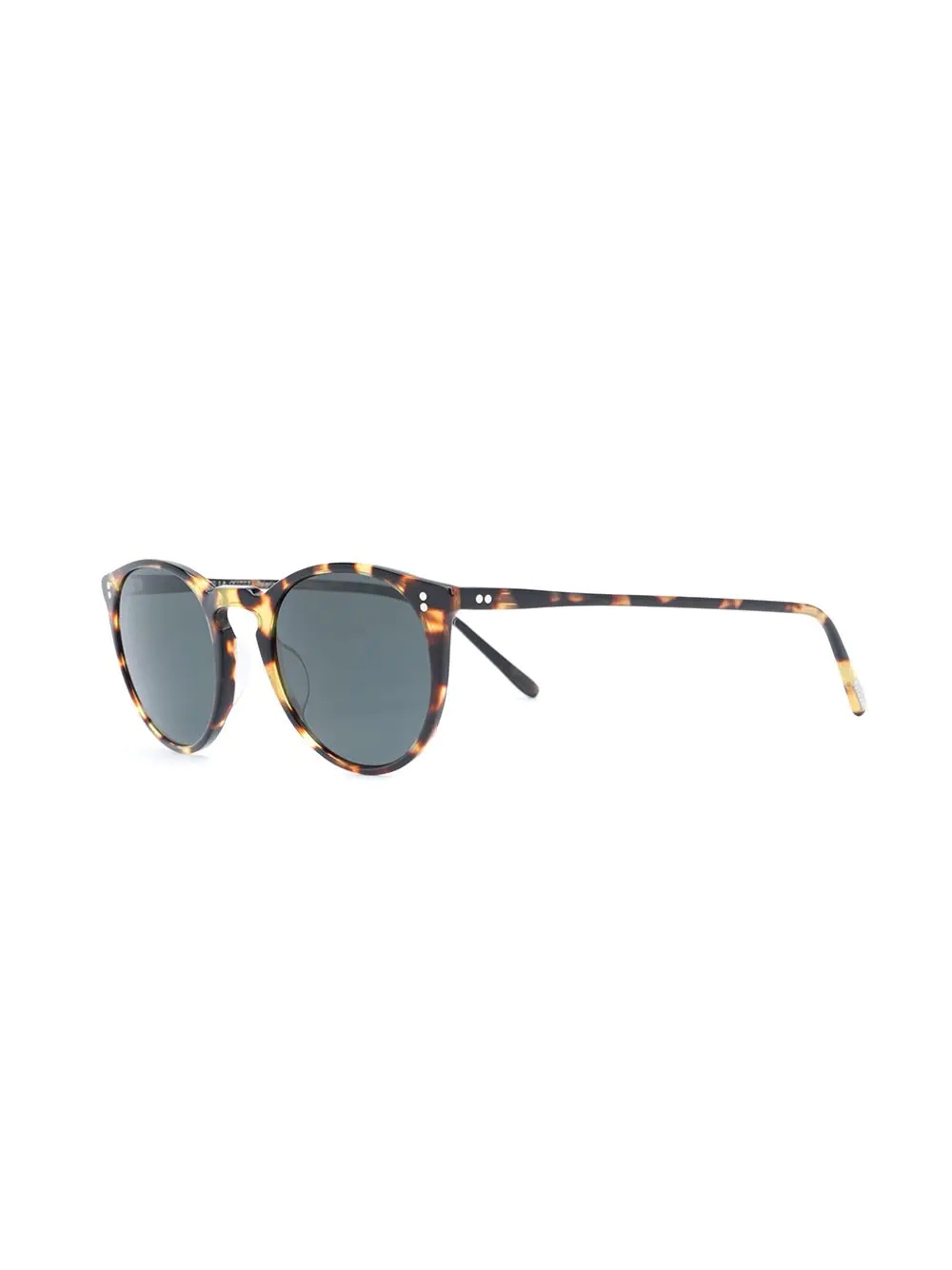 tortoiseshell round frame sunglasses - 2