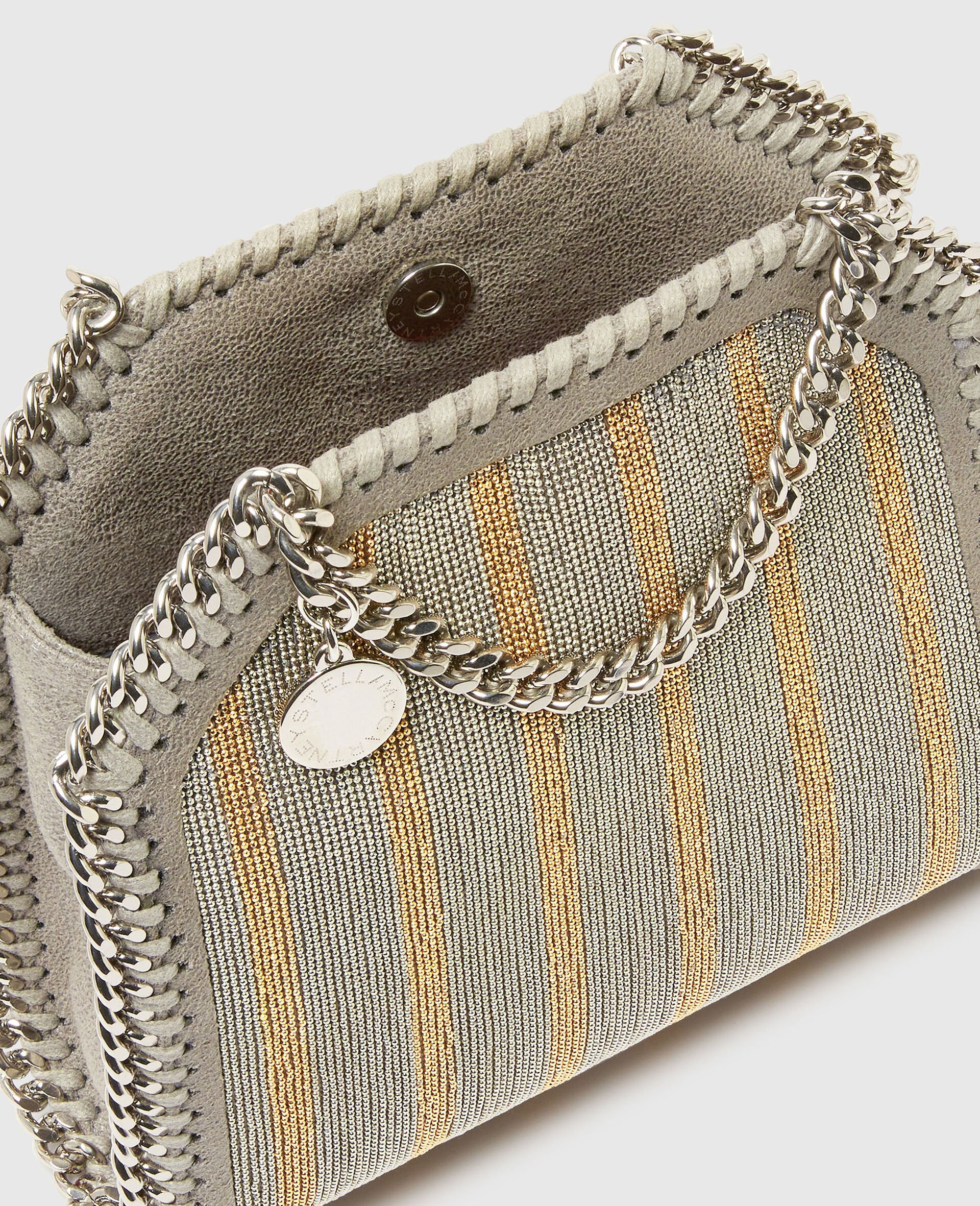 Limited-Edition Falabella Metallic Chain-Embroidered Tiny Tote Bag - 5