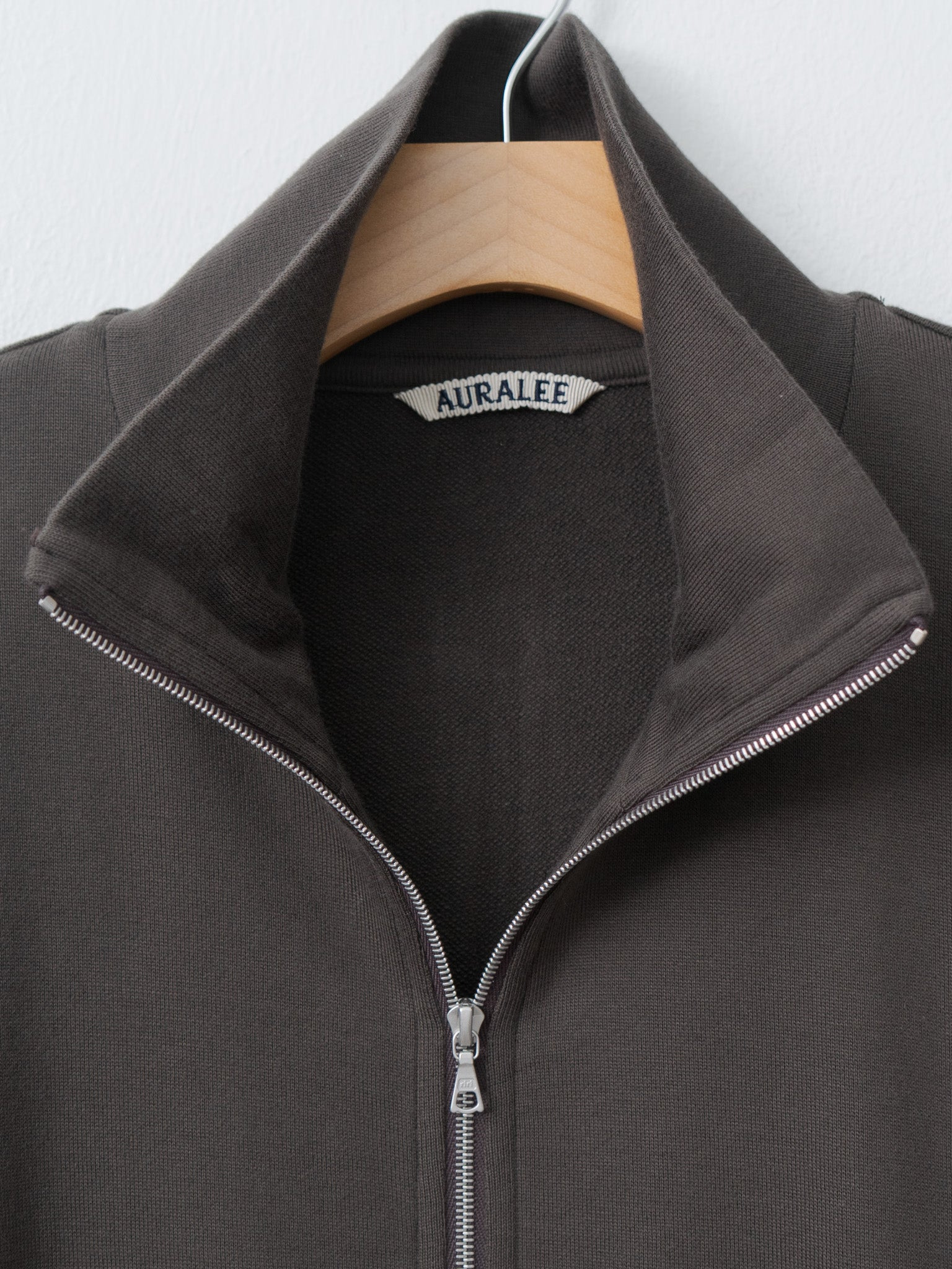 Super High Gauge Sweat Zip Blouson - Dark Brown - 8