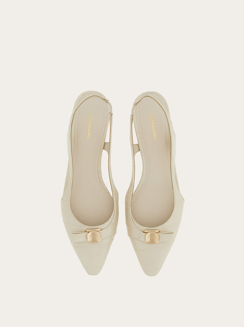 Slingback ballet flat with mini bow 2