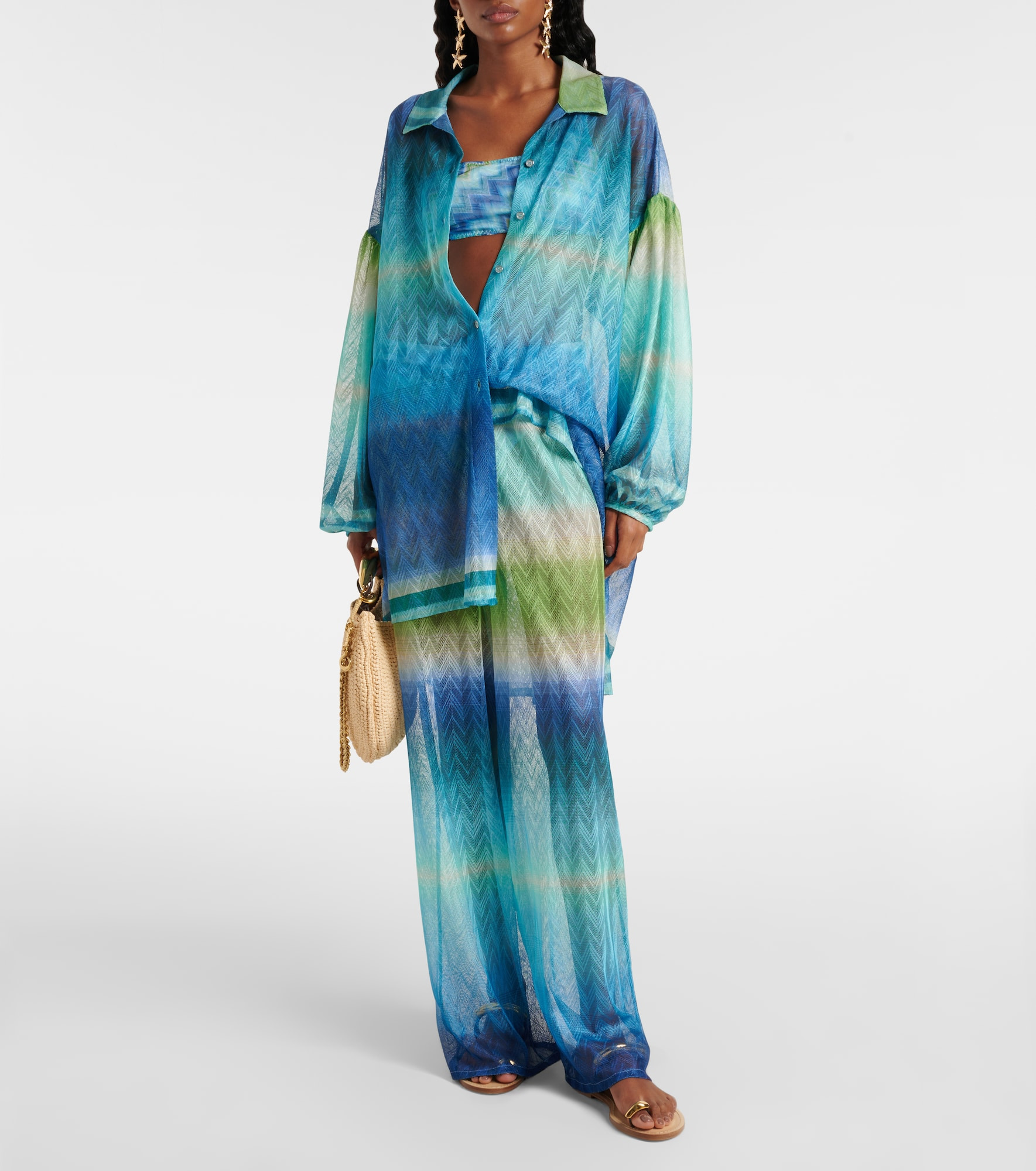 Zig Zag palazzo pants - 2