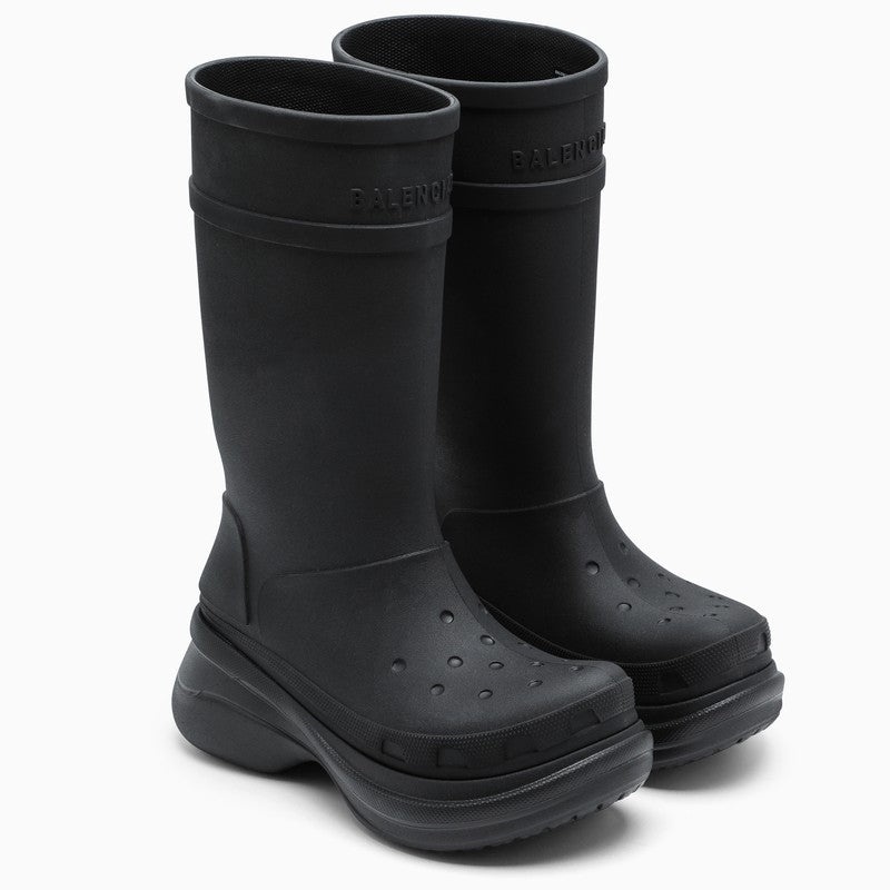 Balenciaga Black Crocs Boots Men - 2