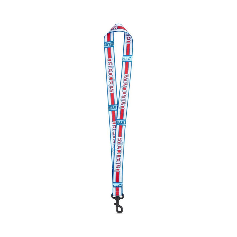 BALENCIAGA Lanyard Snap Hook in Blue outlook