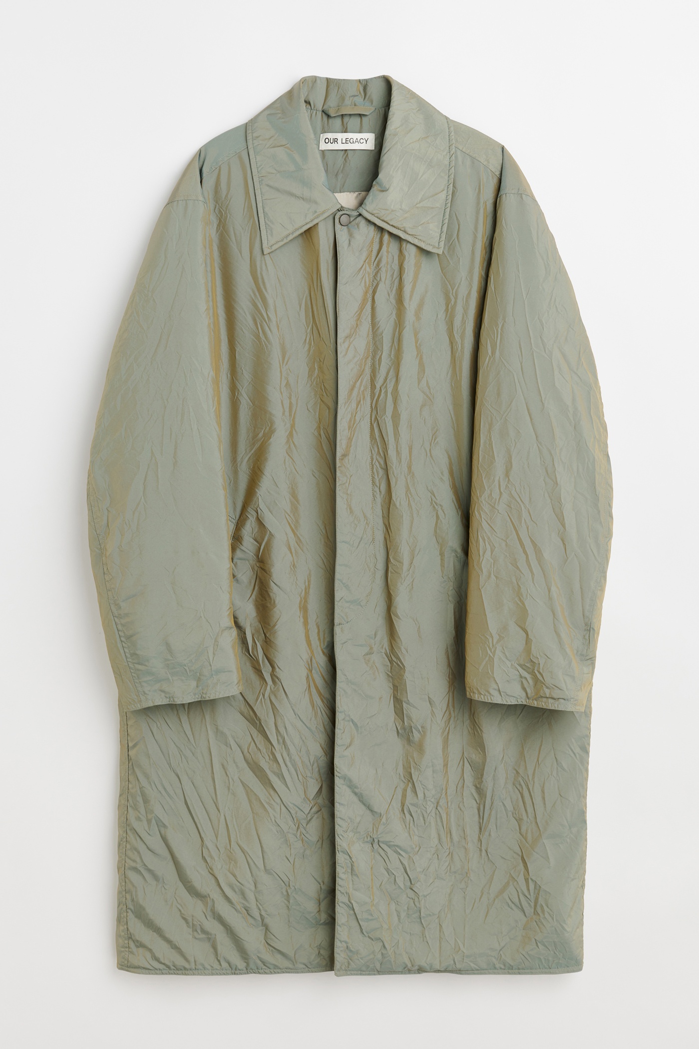 Blithe Coat Shining Olive Crinkle Solaro - 1