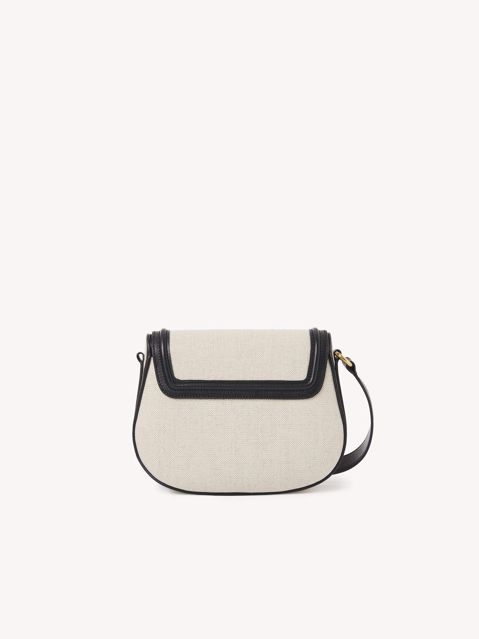 HORSE MEDAL SADDLE BAG IN CANVAS & GRAINED LEATHER - 4