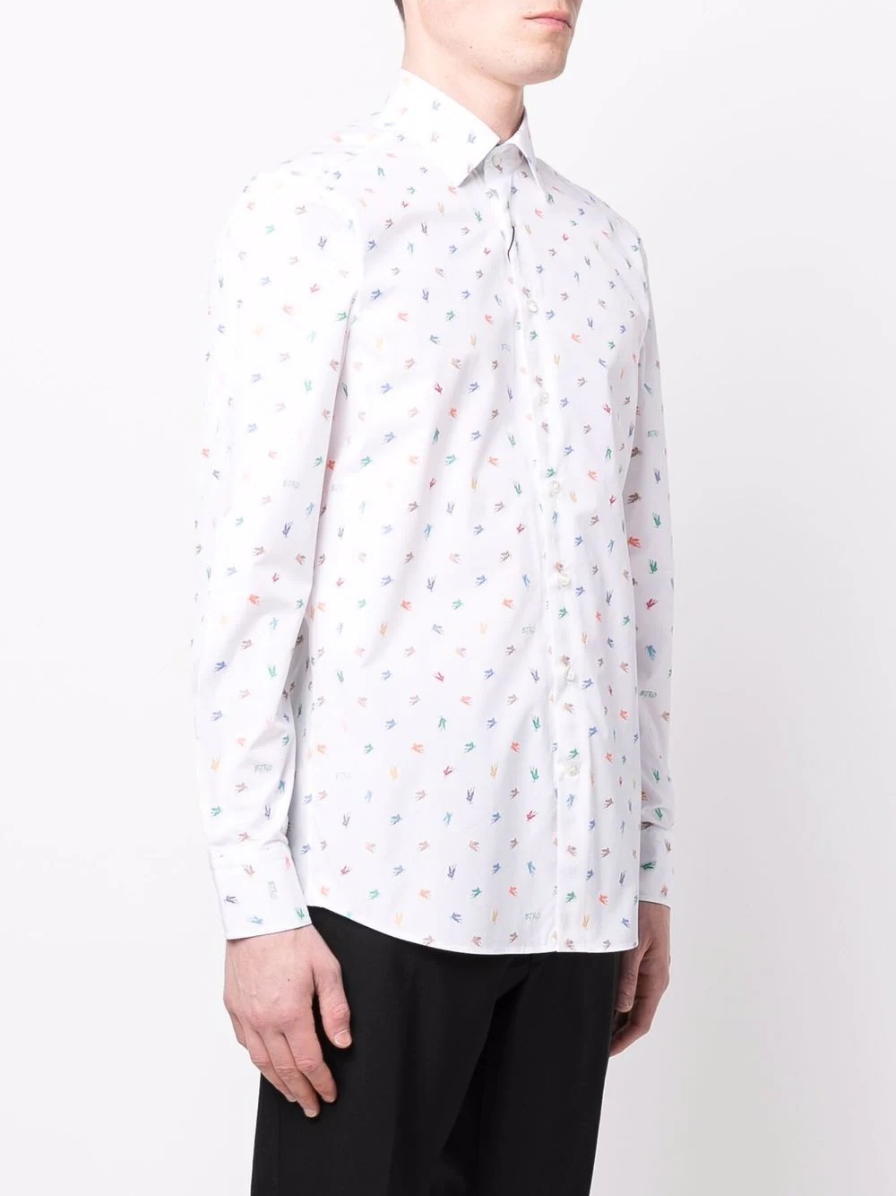 Pegaso-print long-sleeve shirt - 3