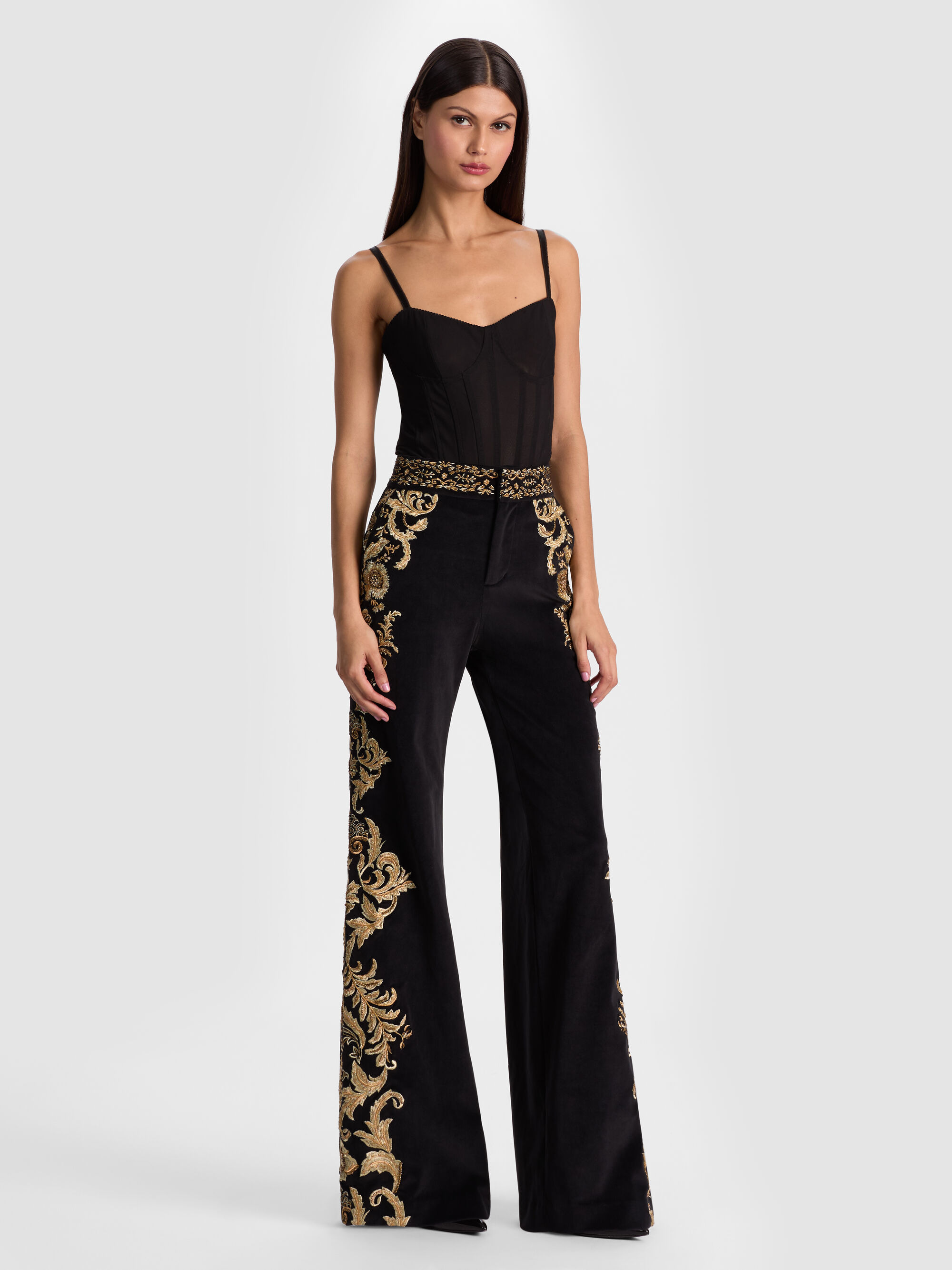 DYLAN EMBROIDERED PANT - 3