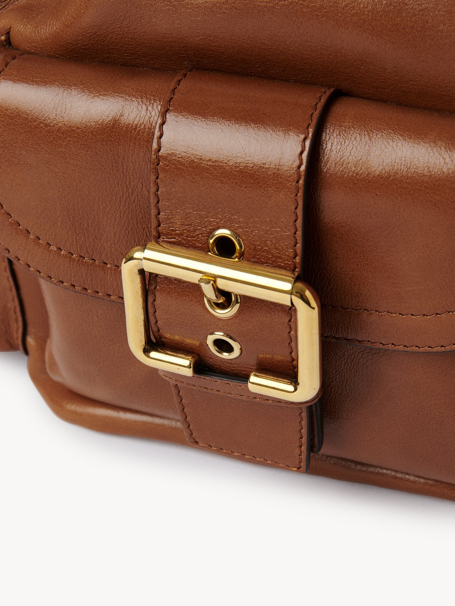 CAMERA BUCKET BAG IN SHINY LEATHER - 6