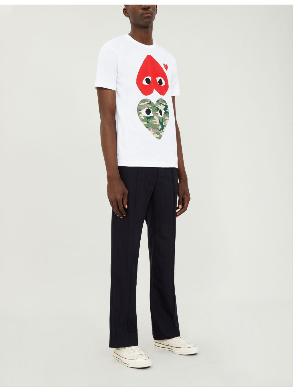 Heart-print cotton-jersey T-shirt - 3
