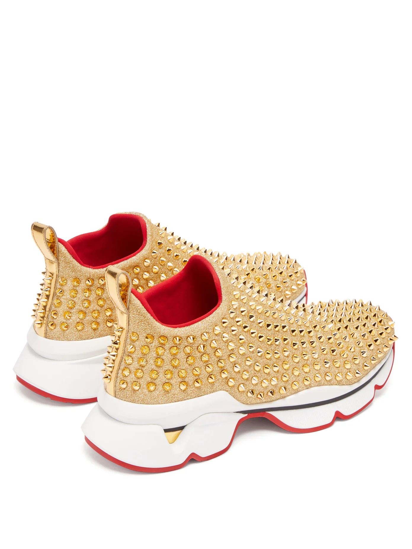 Spiky Sock studded neoprene trainers - 4