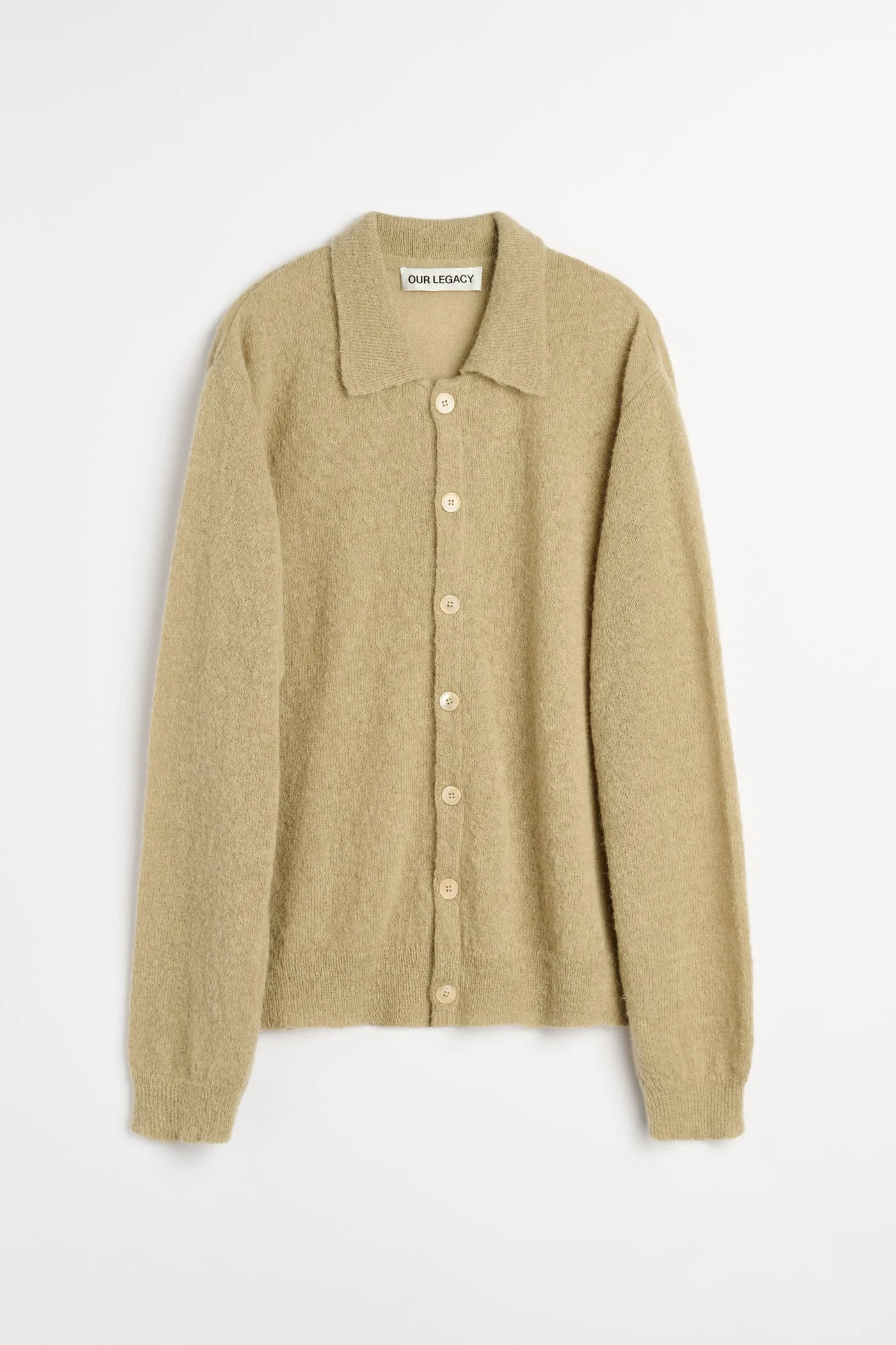 Evening Polo Soft Sage Fuzzy Alpaca - 1