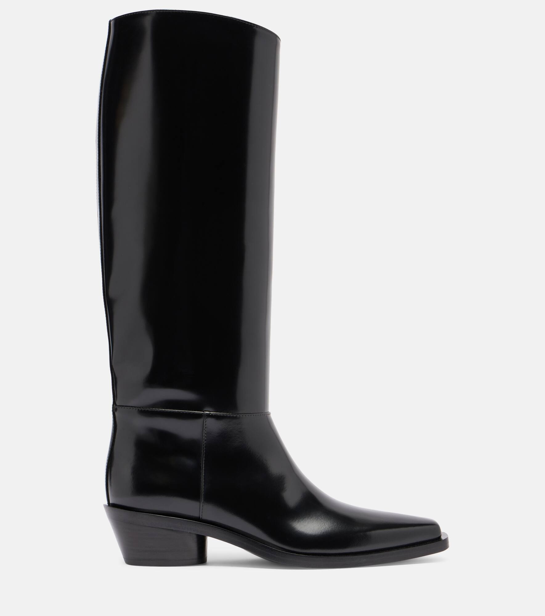 Bronco leather knee-high boots - 4