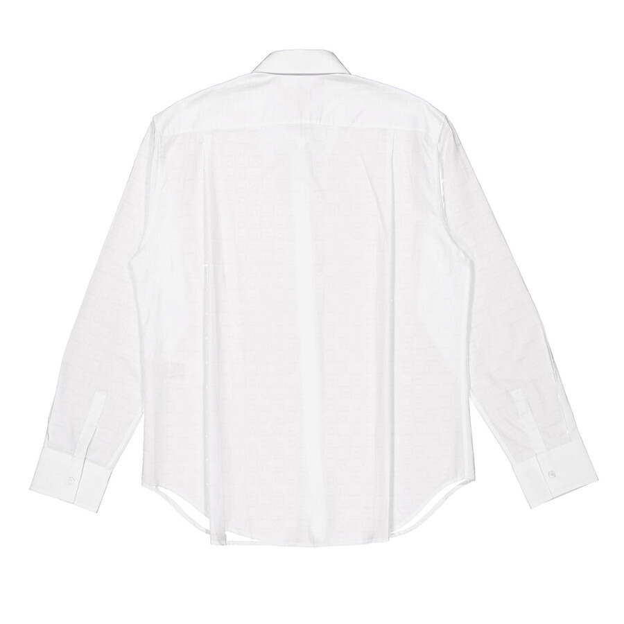 Ferragamo Long Sleeved Gancini Monogram Shirt - 6