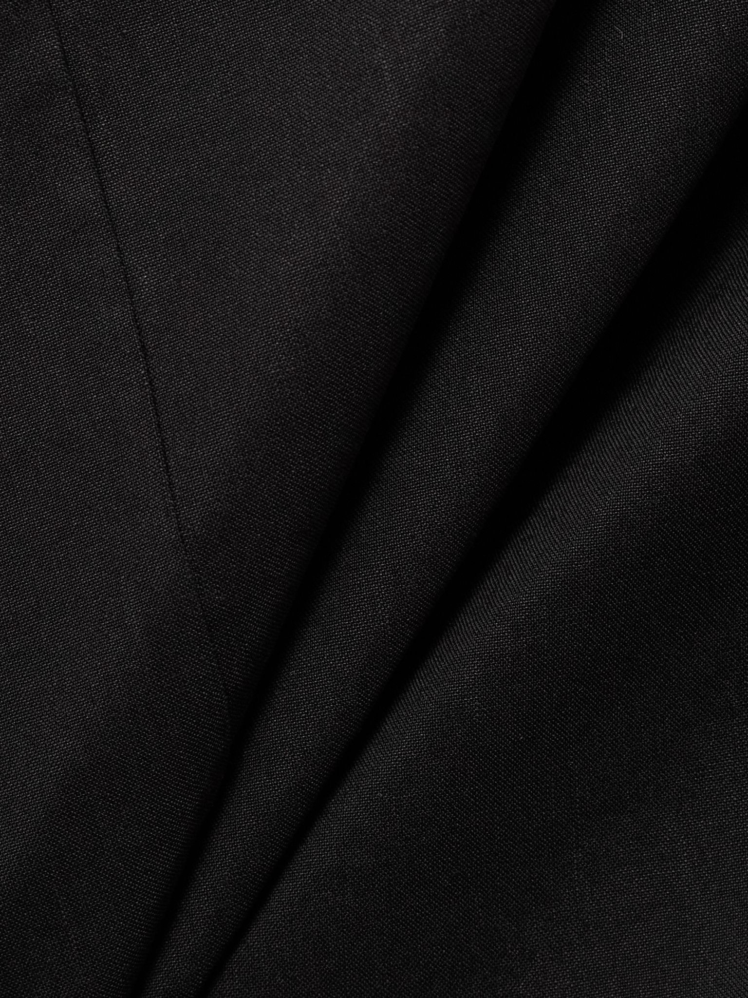 Hemp-blend midi dress Black - 4