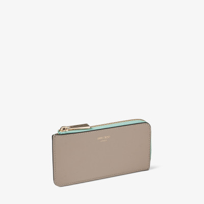 JIMMY CHOO Lise-Z
Taupe and Smoke Green Leather Card Holder outlook