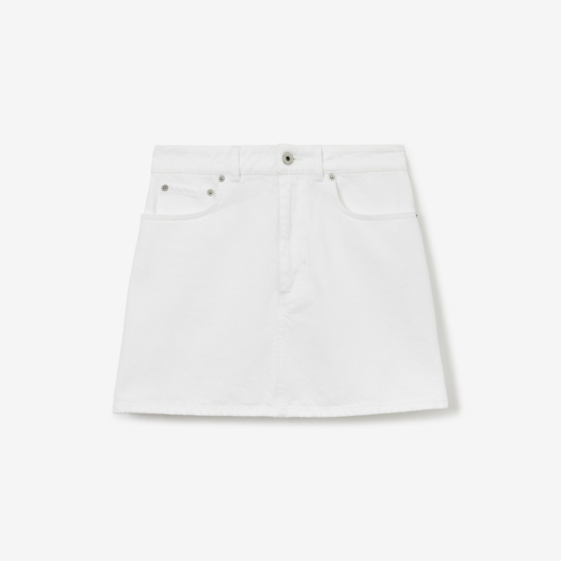Embroidered EKD Denim Mini Skirt 1