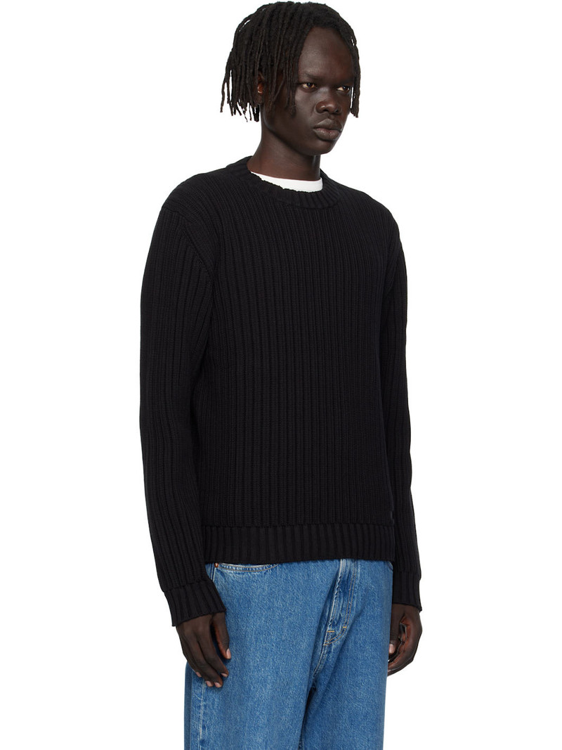 Black Embroidered-Logo Sweater 2