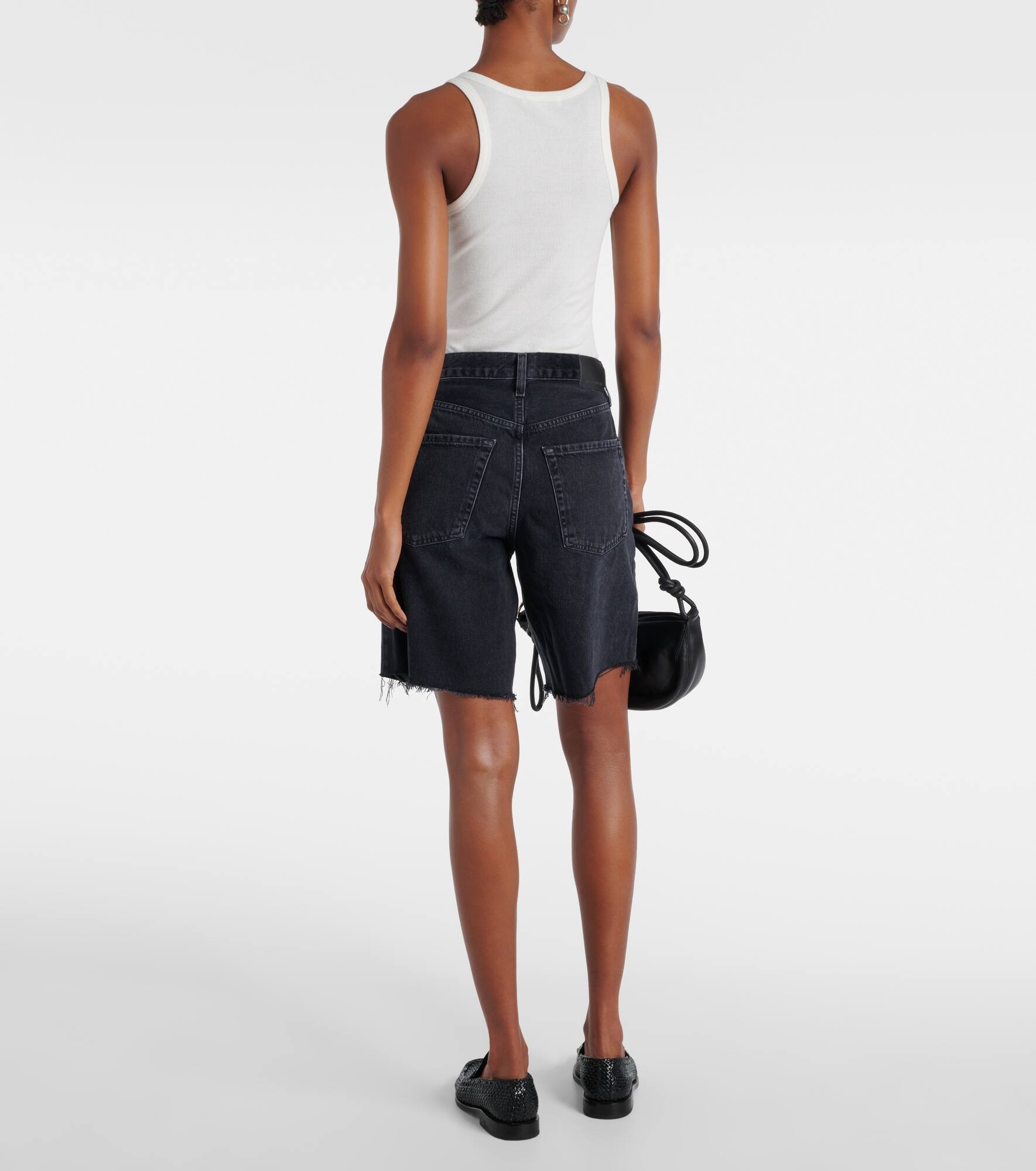 Ayla high-rise denim shorts - 3