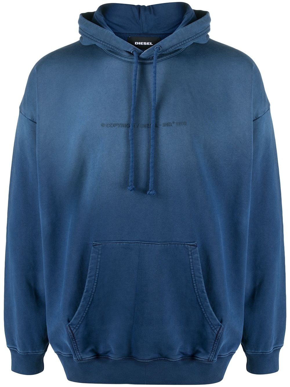 gradient treatment pullover hoodie - 1