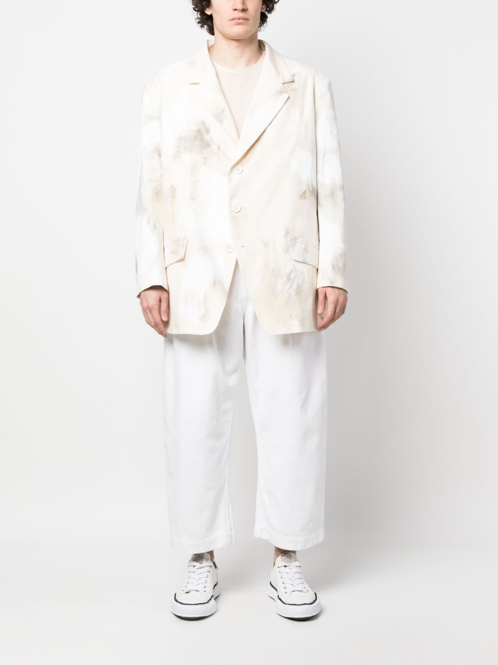 Yohji Yamamoto abstract-print jacket | REVERSIBLE
