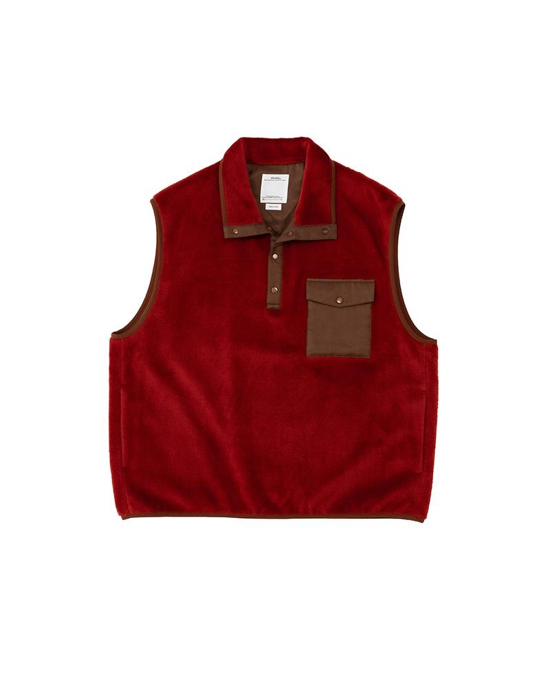 visvim BARLOW P.O. VEST RED | REVERSIBLE