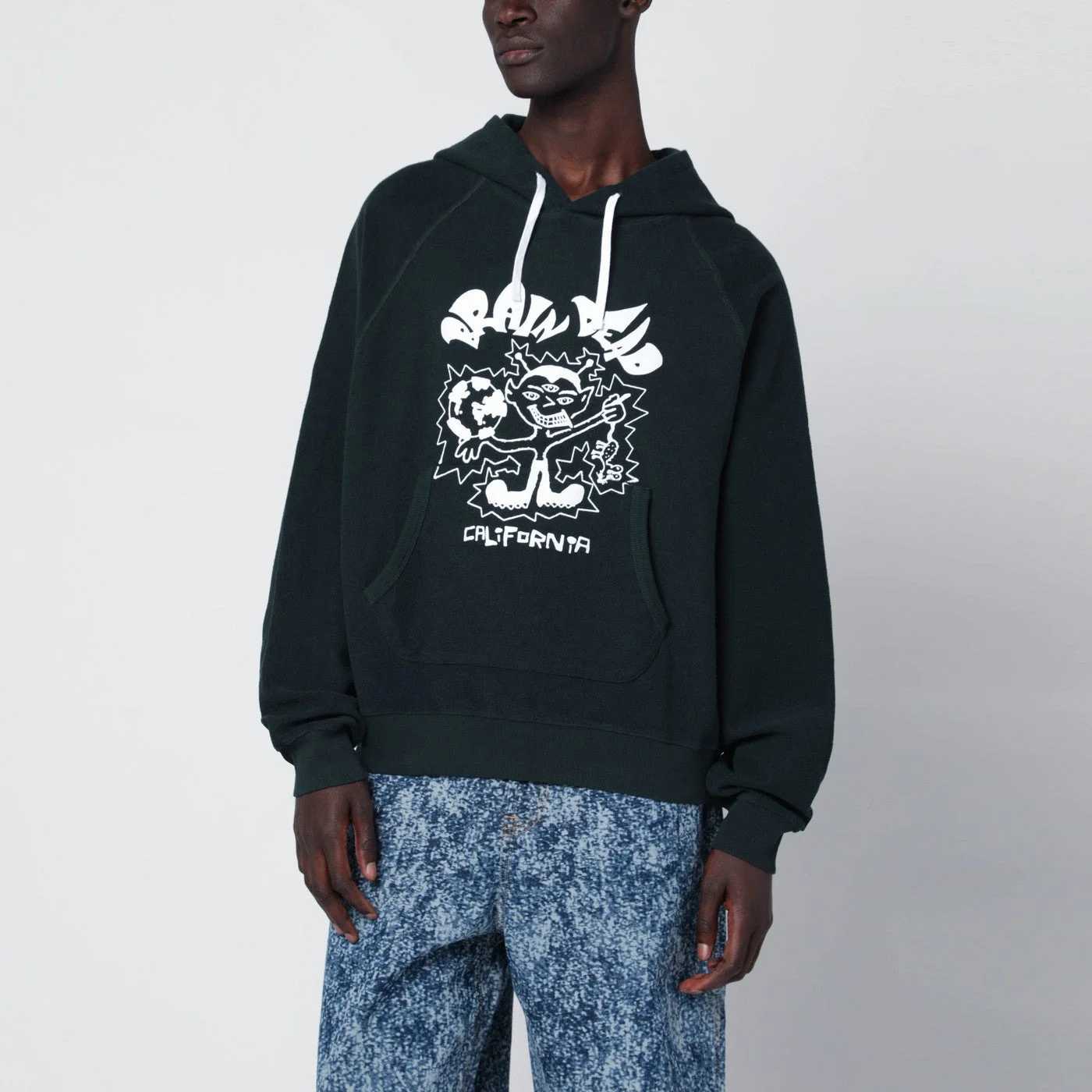 Forest green hoodie - 1