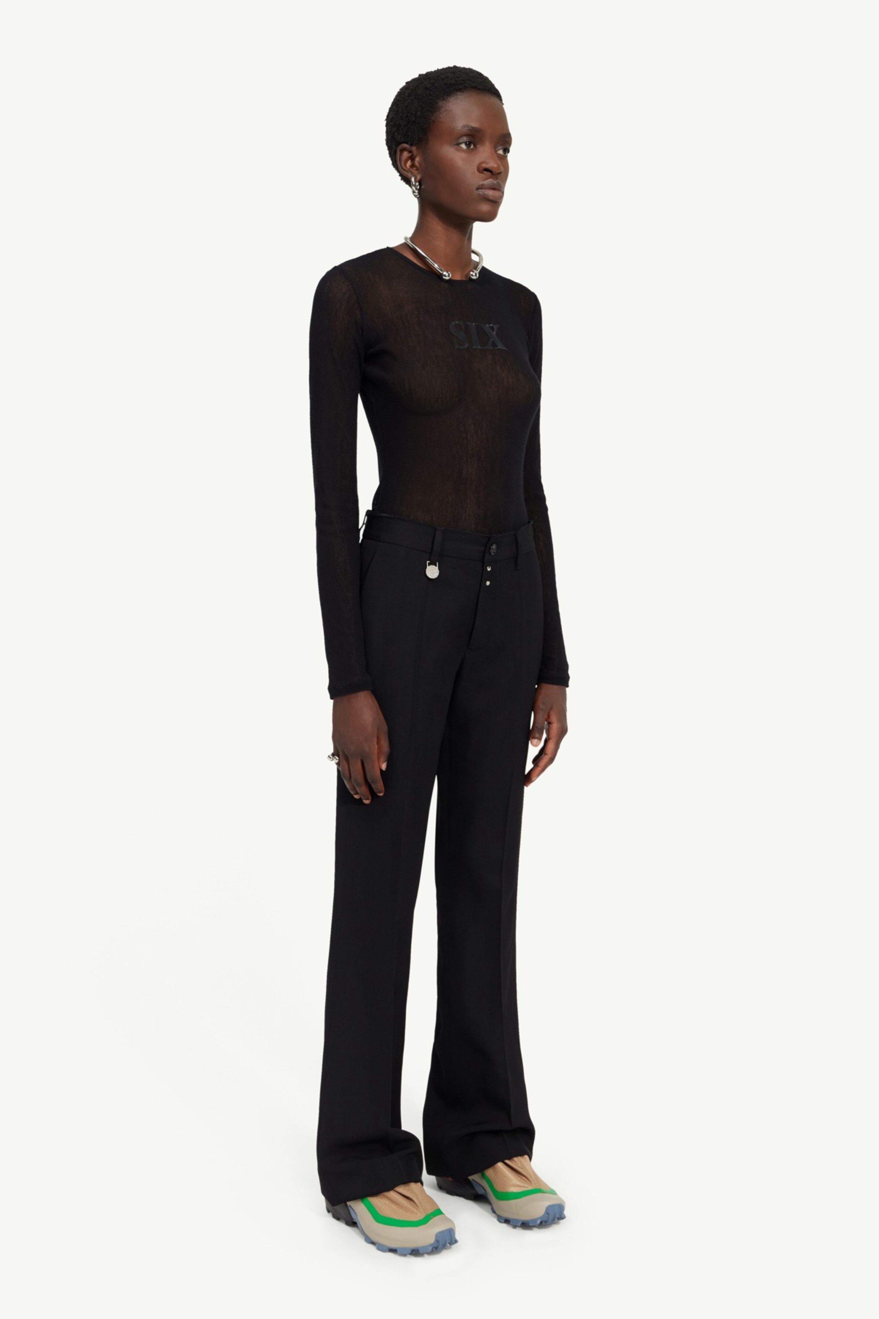Wool gabardine flares - 3