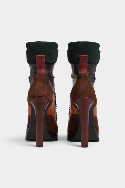 DSQUARED2 CANADIAN HIKING HEELED ANKLE BOOTS outlook