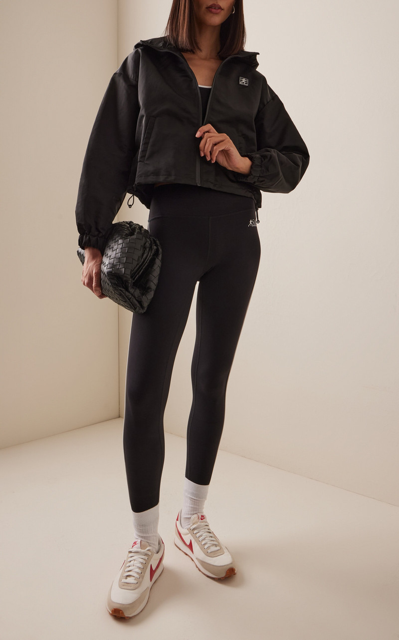 Sporty & Rich Running Woman Windbreaker black outlook