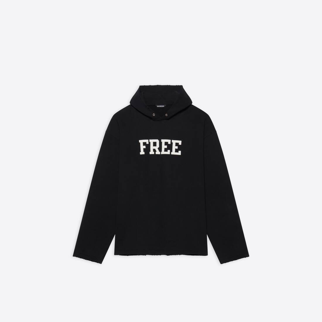 Free No Rib Hoodie in Black - 1