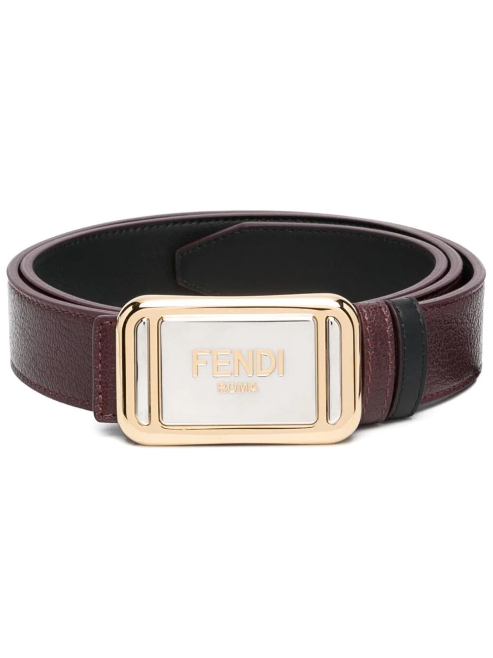 logo-buckle belt - 1