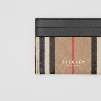 Burberry Icon Stripe and Leather Card Case outlook