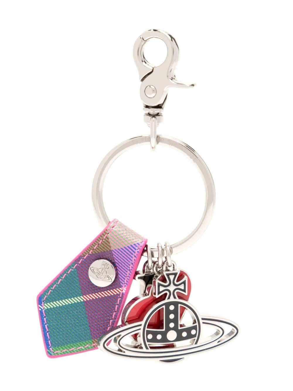 I Love Orb tartan keyring - 1