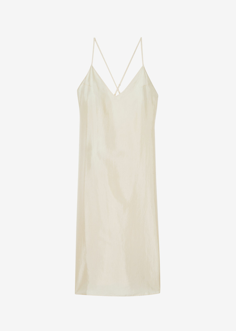 Vence Slip Dress - Pale Yellow 1