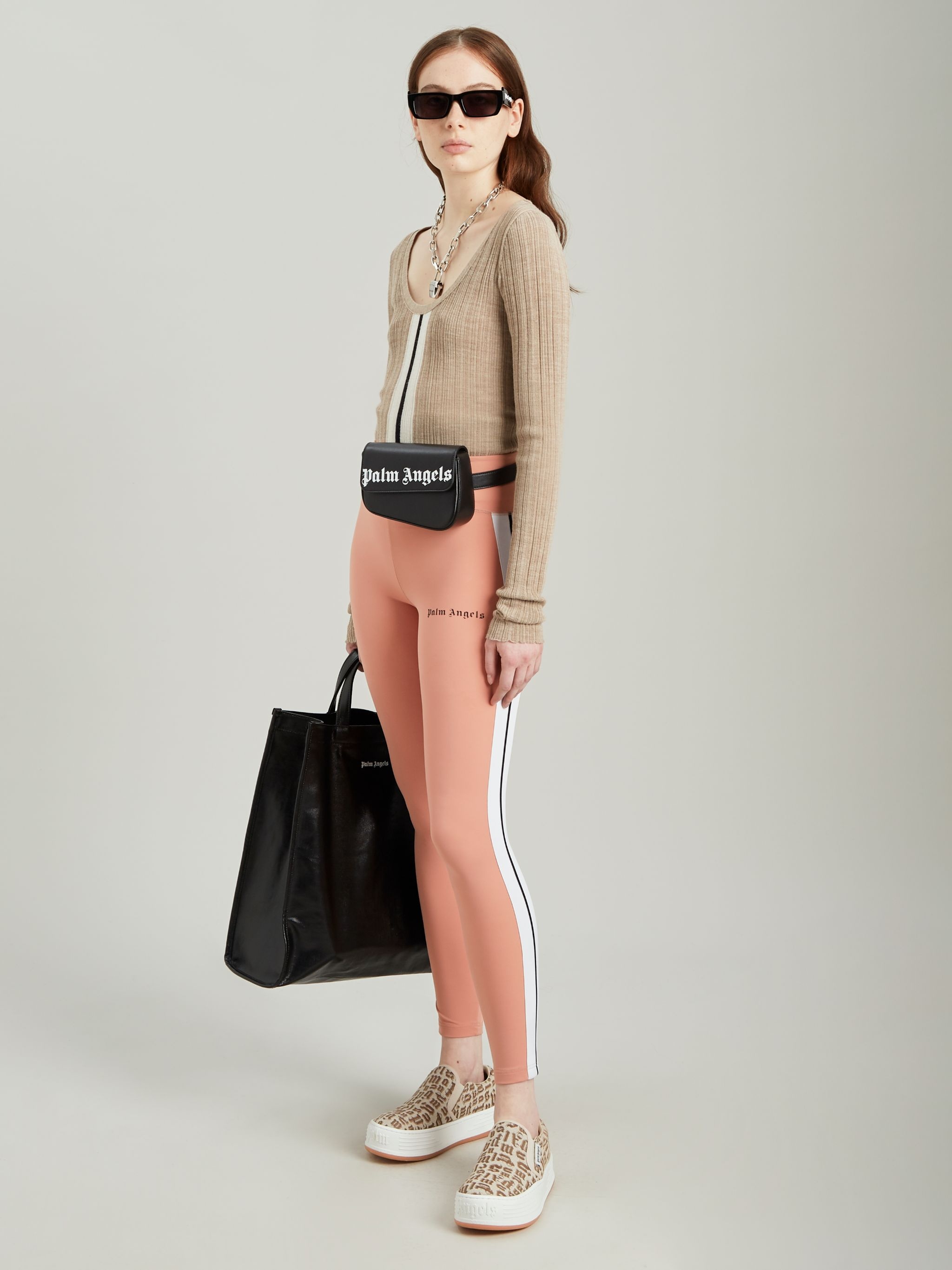 MAUVE TRACK LEGGINGS - 2