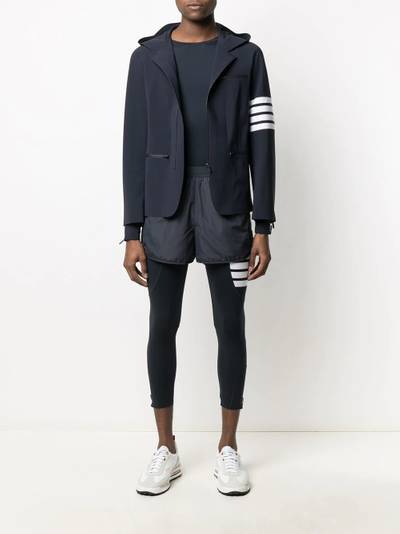 Thom Browne half-zip hooded performance jacket outlook