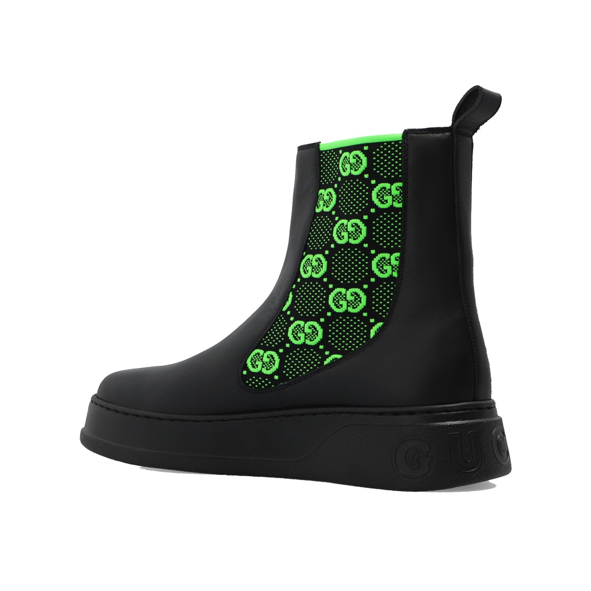 Gucci Gg Leather Boots Men - 3