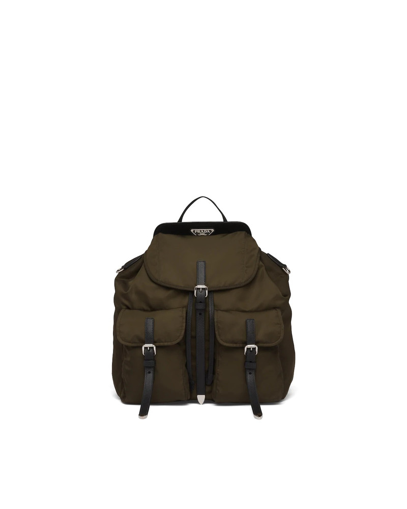 Nylon and Saffiano Leather Backpack 1