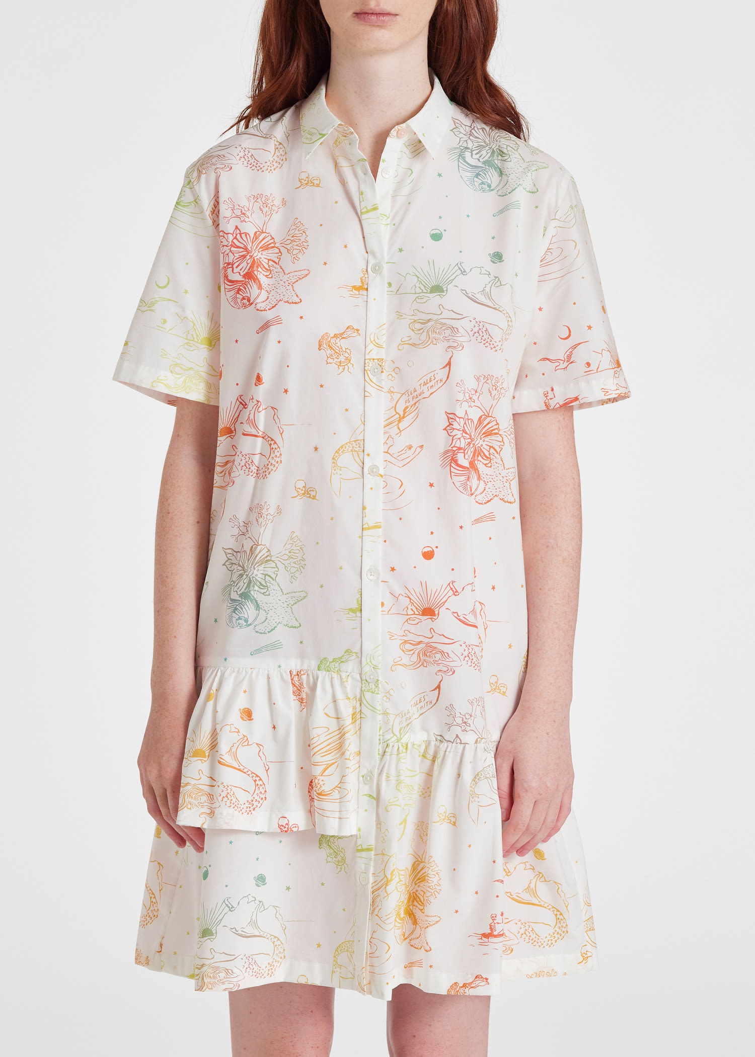 Cotton 'Sea Tales' Shirt Dress - 3