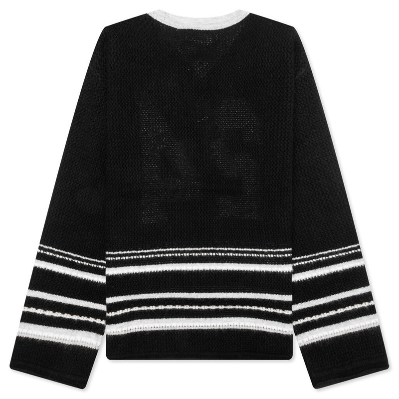 NAHMIAS KNIT 24 HOCKEY JERSEY - BLACK outlook