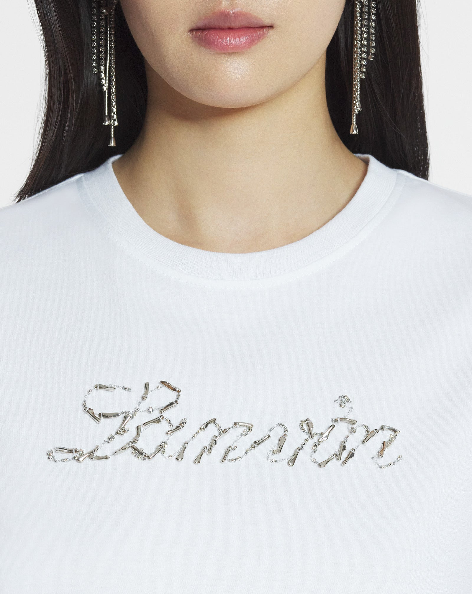 LANVIN BEAD EMBROIDERED T-SHIRT - 5