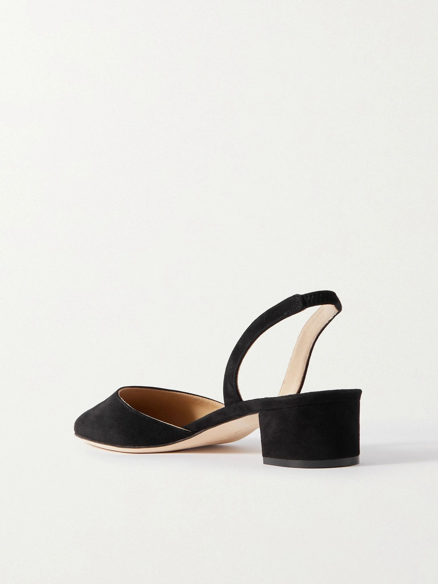 Aspro 30 suede slingback pumps Black - 3