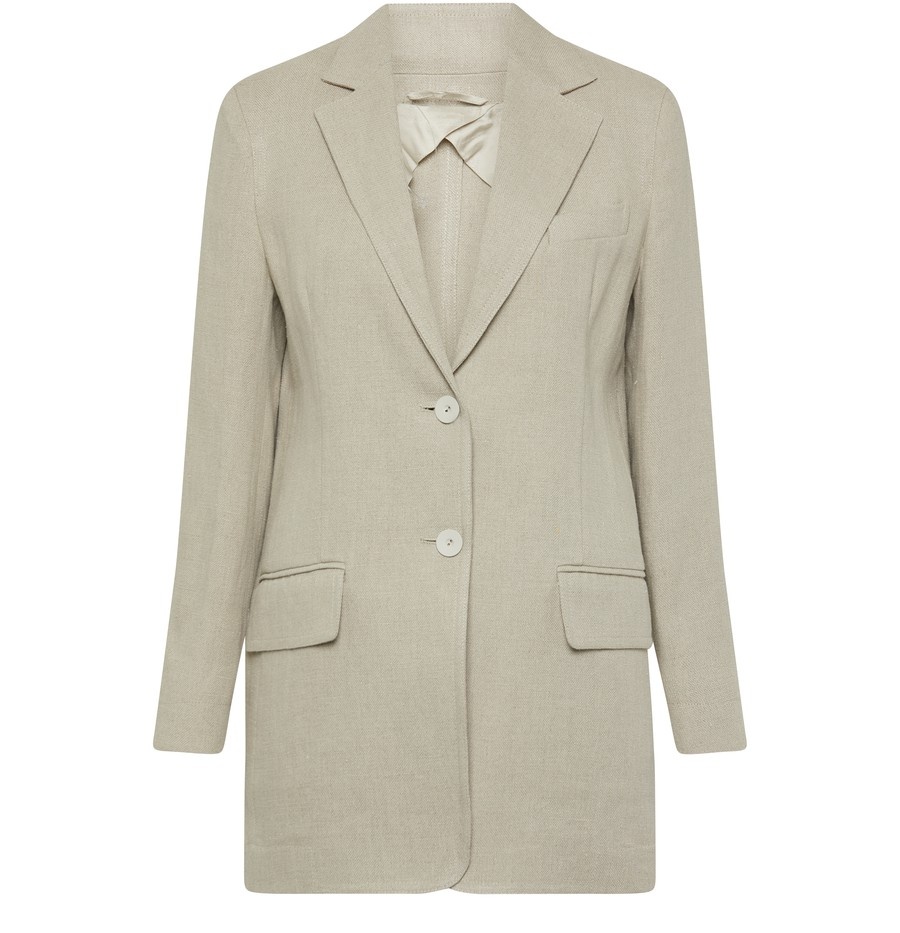 【送料&関税込】Max Mara Dove Grey Linen Adelchi Blazer Max Mara Dove Grey Linen Adelchi Blazer | italist