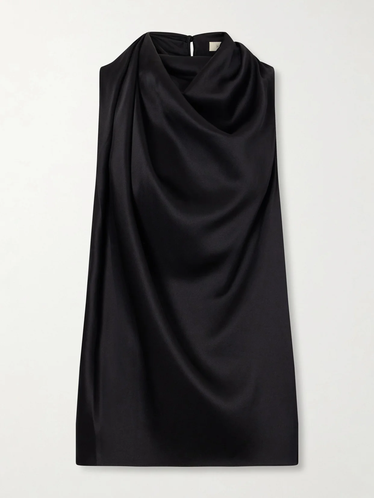 Kate Draped Silk-satin Top - 1