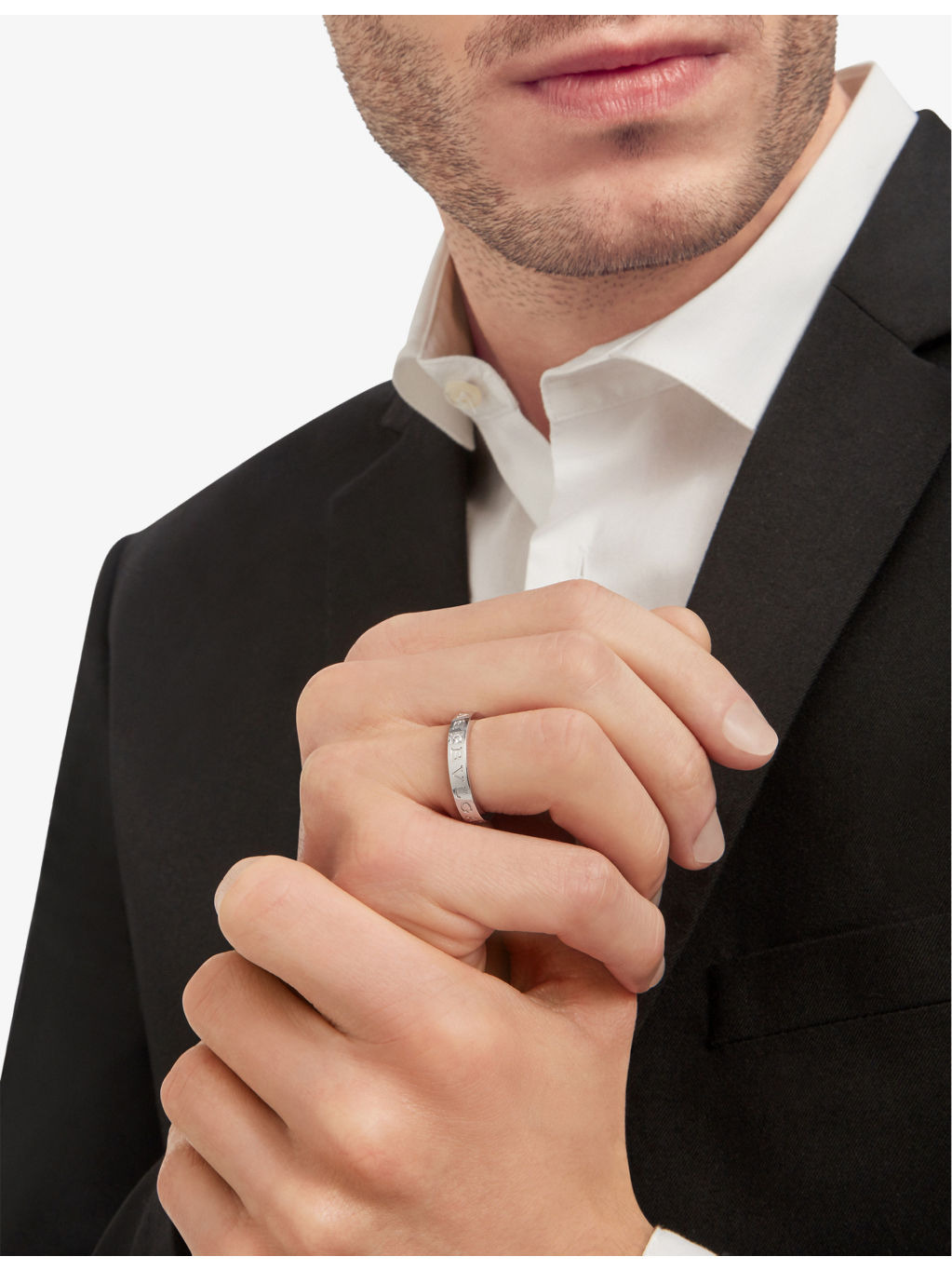 B.zero1 18ct white-gold ring - 4