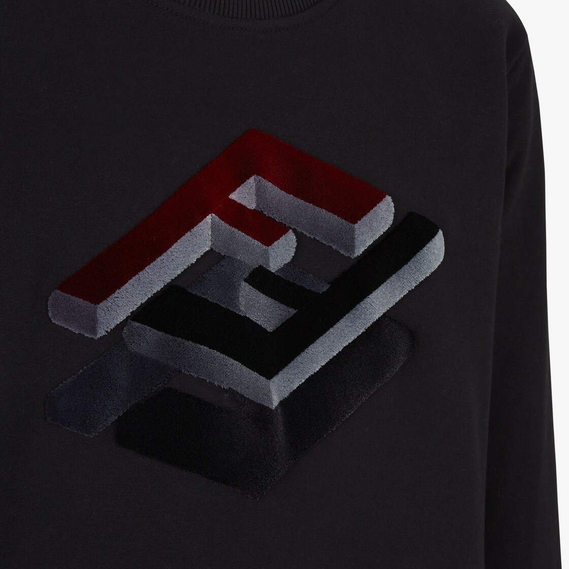 Black jersey sweatshirt - 3