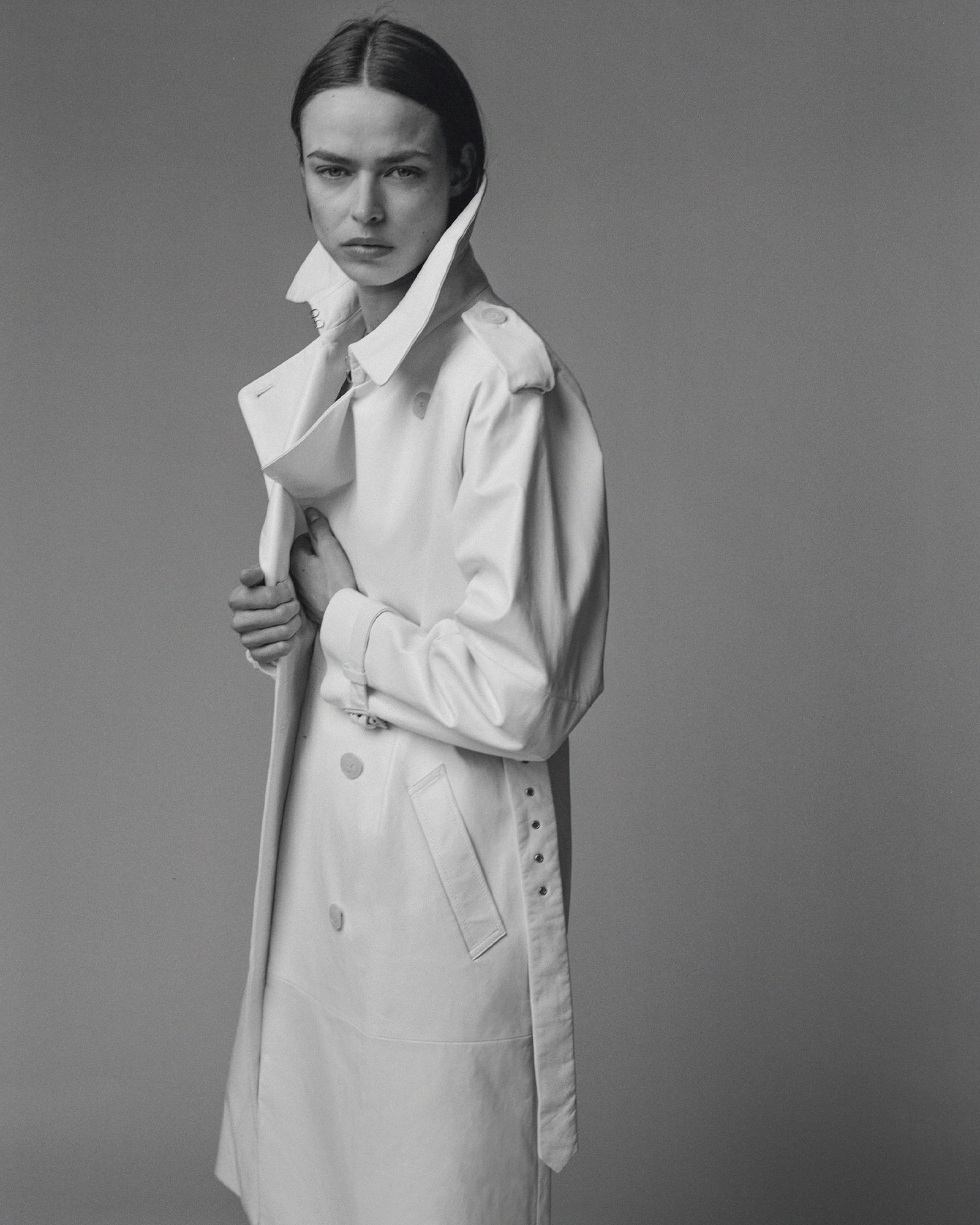 LEATHER TANNER TRENCH - 7
