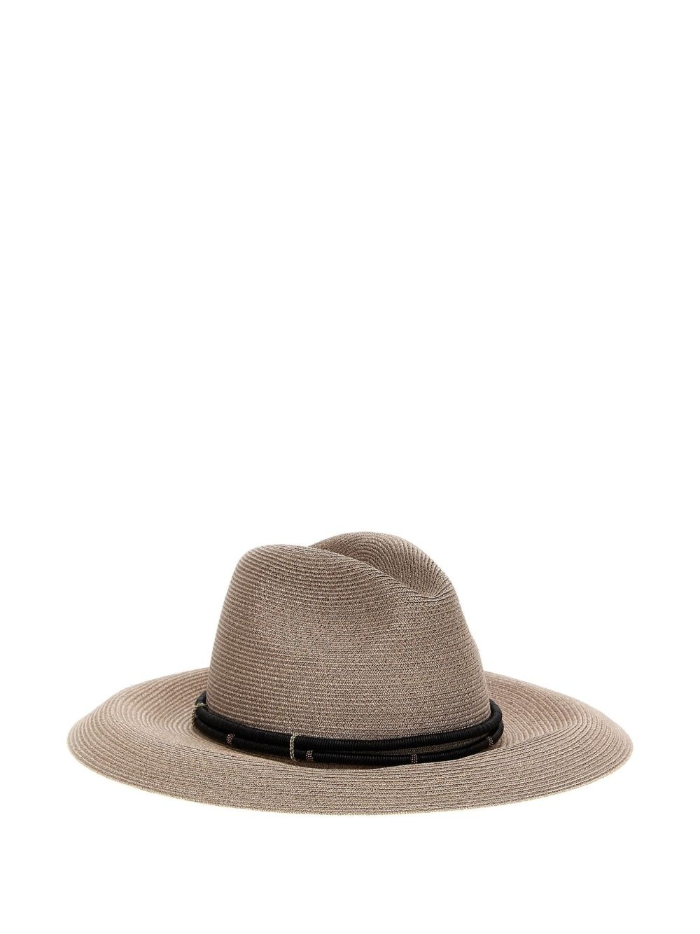 wide-brimmed straw hat - 3