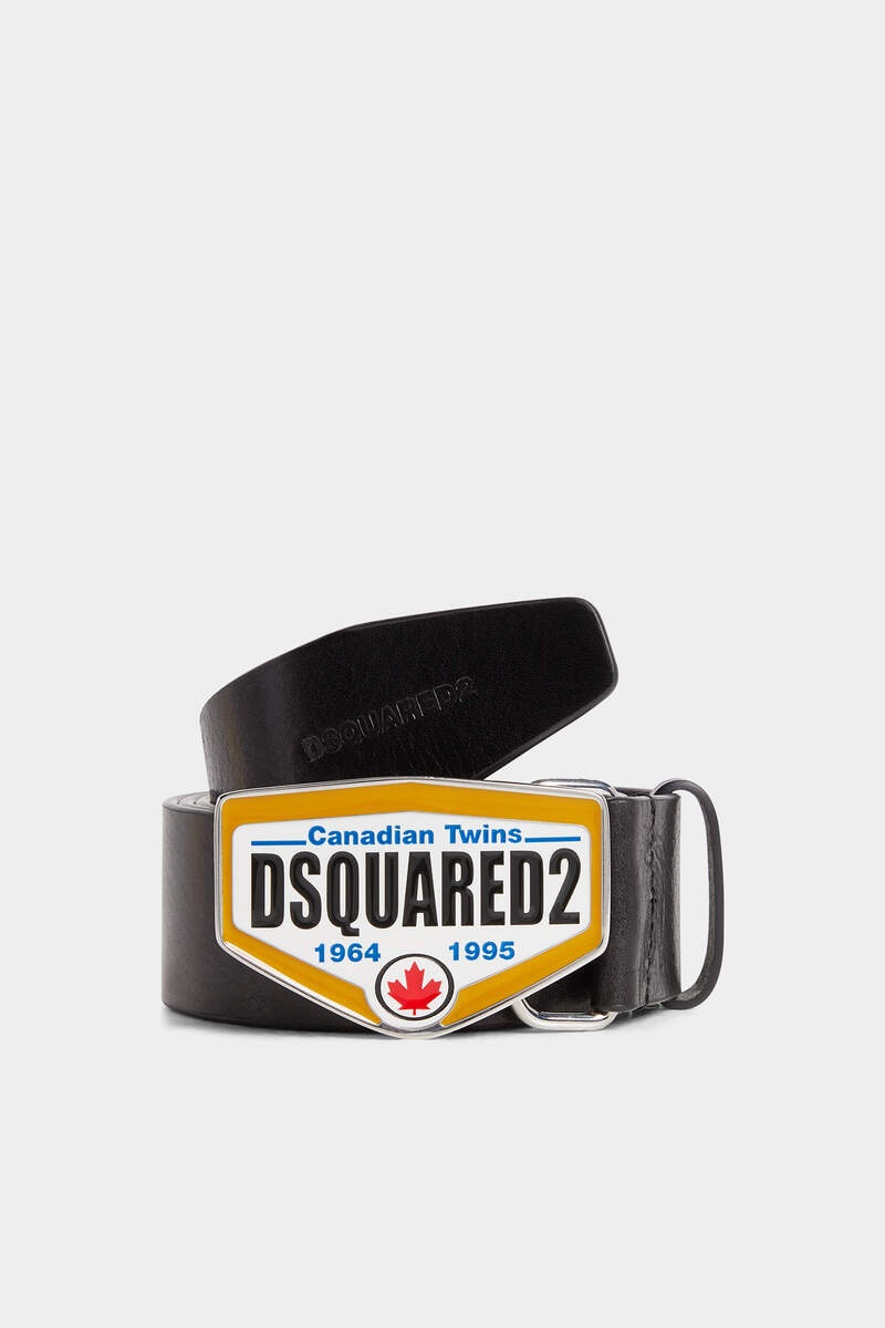 dsquared ロゴ レザーベルト Dsquared2 ディースクエアード ロゴバックル レザーベルト